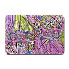 Abstract Intarsio Small Doormat by kaleidomarblingart