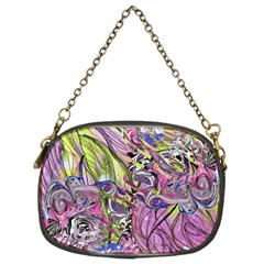 Abstract Intarsio Chain Purse (two Sides) by kaleidomarblingart