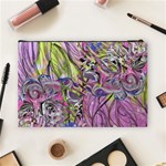 Abstract intarsio Cosmetic Bag (Large) Back