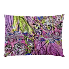 Abstract Intarsio Pillow Case (two Sides) by kaleidomarblingart