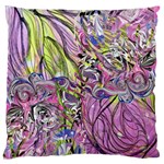 Abstract intarsio Standard Premium Plush Fleece Cushion Case (Two Sides) Back