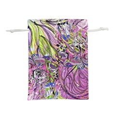 Abstract Intarsio Lightweight Drawstring Pouch (s) by kaleidomarblingart