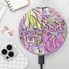 Abstract Intarsio Wireless Fast Charger(white) by kaleidomarblingart