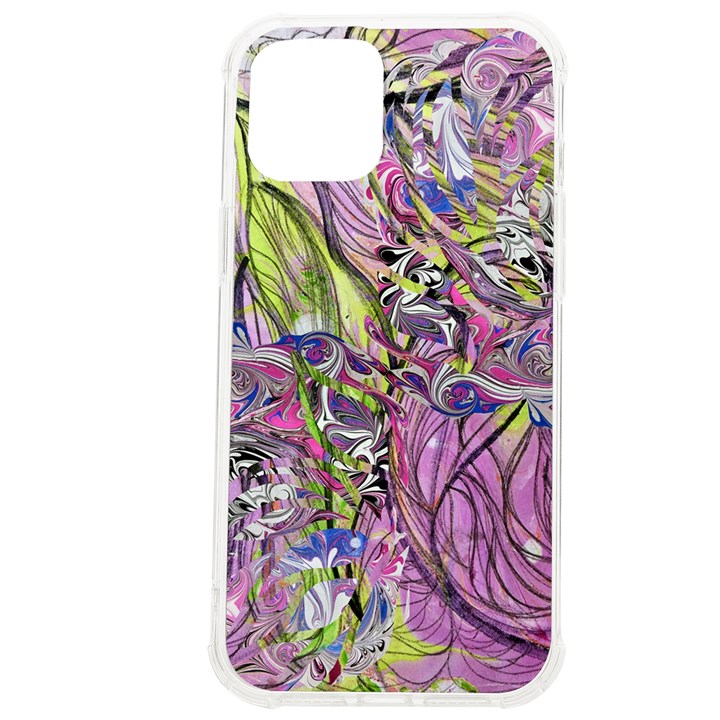 Abstract intarsio iPhone 12 Pro max TPU UV Print Case