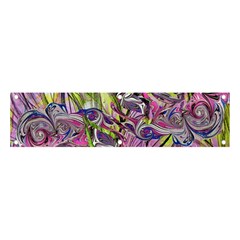 Abstract Intarsio Banner And Sign 4  X 1  by kaleidomarblingart