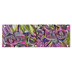 Abstract Intarsio Banner And Sign 6  X 2  by kaleidomarblingart