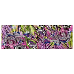 Abstract Intarsio Banner And Sign 9  X 3  by kaleidomarblingart