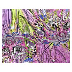 Abstract Intarsio One Side Premium Plush Fleece Blanket (medium)