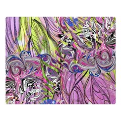 Abstract Intarsio One Side Premium Plush Fleece Blanket (large)