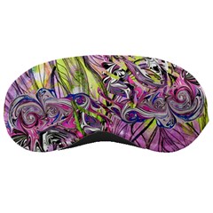 Abstract Intarsio Sleeping Mask by kaleidomarblingart