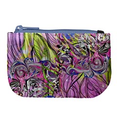 Abstract Intarsio Large Coin Purse by kaleidomarblingart