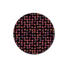 Mixed Colors Flowers Motif Pattern Magnet 3  (round) by dflcprintsclothing