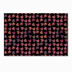 Mixed Colors Flowers Motif Pattern Postcards 5  X 7  (pkg Of 10) by dflcprintsclothing