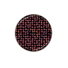 Mixed Colors Flowers Motif Pattern Hat Clip Ball Marker (4 Pack)