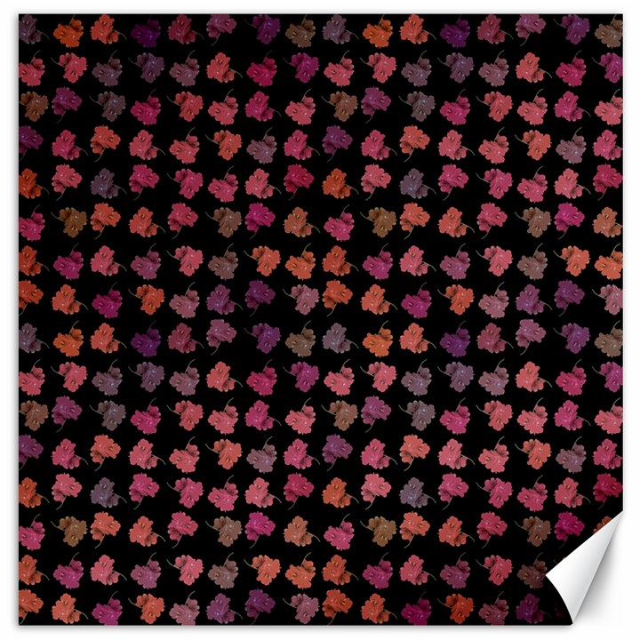 Mixed Colors Flowers Motif Pattern Canvas 12  x 12 