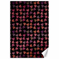 Mixed Colors Flowers Motif Pattern Canvas 20  X 30 