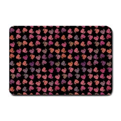 Mixed Colors Flowers Motif Pattern Small Doormat by dflcprintsclothing