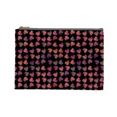 Mixed Colors Flowers Motif Pattern Cosmetic Bag (large) by dflcprintsclothing