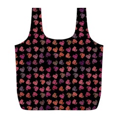 Mixed Colors Flowers Motif Pattern Full Print Recycle Bag (l) by dflcprintsclothing