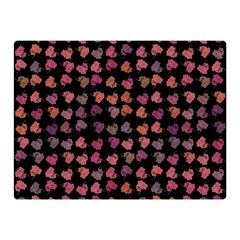 Mixed Colors Flowers Motif Pattern Premium Plush Fleece Blanket (mini) by dflcprintsclothing