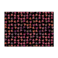 Mixed Colors Flowers Motif Pattern Sticker A4 (100 Pack) by dflcprintsclothing