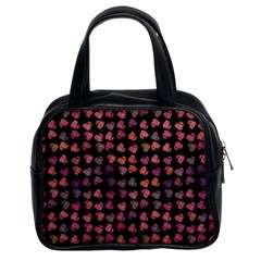 Mixed Colors Flowers Motif Pattern Classic Handbag (two Sides)