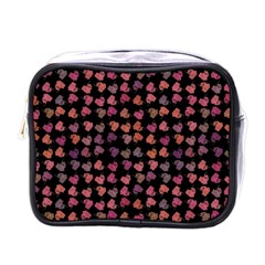 Mixed Colors Flowers Motif Pattern Mini Toiletries Bag (one Side) by dflcprintsclothing