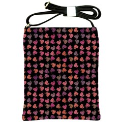 Mixed Colors Flowers Motif Pattern Shoulder Sling Bag by dflcprintsclothing