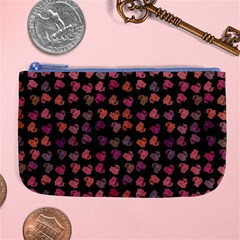 Mixed Colors Flowers Motif Pattern Large Coin Purse