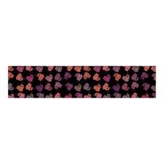 Mixed Colors Flowers Motif Pattern Velvet Scrunchie by dflcprintsclothing