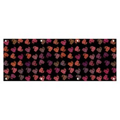 Mixed Colors Flowers Motif Pattern Banner And Sign 8  X 3  by dflcprintsclothing