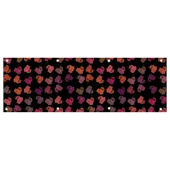 Mixed Colors Flowers Motif Pattern Banner And Sign 9  X 3  by dflcprintsclothing