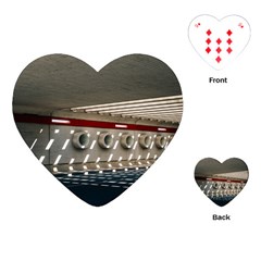 Patterned Tunnels On The Concrete Wall Playing Cards Single Design (heart) by artworkshop