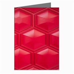 Red Textured Wall Greeting Cards (pkg Of 8) by artworkshop