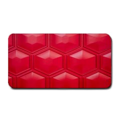 Red Textured Wall Medium Bar Mat by artworkshop