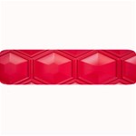 Red Textured Wall Large Bar Mat 32 x8.5  Bar Mat