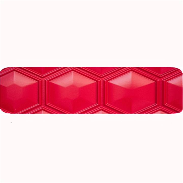 Red Textured Wall Large Bar Mat