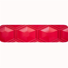 Red Textured Wall Large Bar Mat by artworkshop