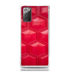 Red Textured Wall Samsung Galaxy Note 20 Tpu Uv Case by artworkshop