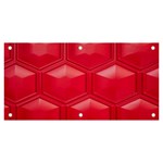 Red Textured Wall Banner and Sign 6  x 3  Front