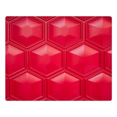 Red Textured Wall One Side Premium Plush Fleece Blanket (large)