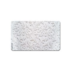 Plaster Background Floral Pattern Magnet (name Card)