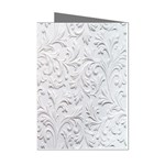 Plaster Background Floral Pattern Mini Greeting Cards (Pkg of 8) Left