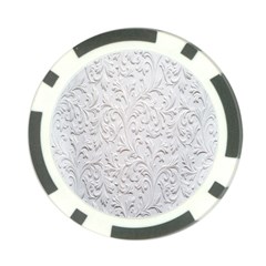 Plaster Background Floral Pattern Poker Chip Card Guard (10 Pack)