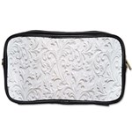 Plaster Background Floral Pattern Toiletries Bag (One Side) Front