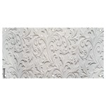 Plaster Background Floral Pattern Banner and Sign 4  x 2  Front