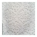 Plaster Background Floral Pattern Banner and Sign 3  x 3  Front