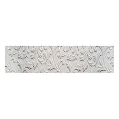 Plaster Background Floral Pattern Banner And Sign 4  X 1  by artworkshop