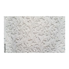 Plaster Background Floral Pattern Banner And Sign 5  X 3  by artworkshop