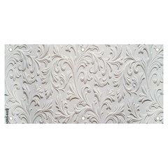 Plaster Background Floral Pattern Banner And Sign 6  X 3  by artworkshop